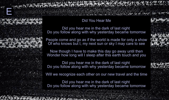 Did You Hear Me