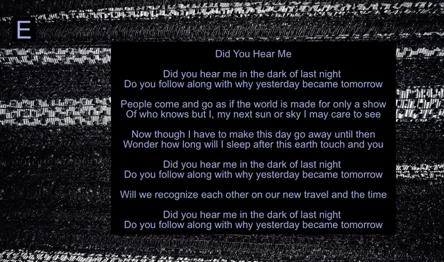 Did You Hear Me