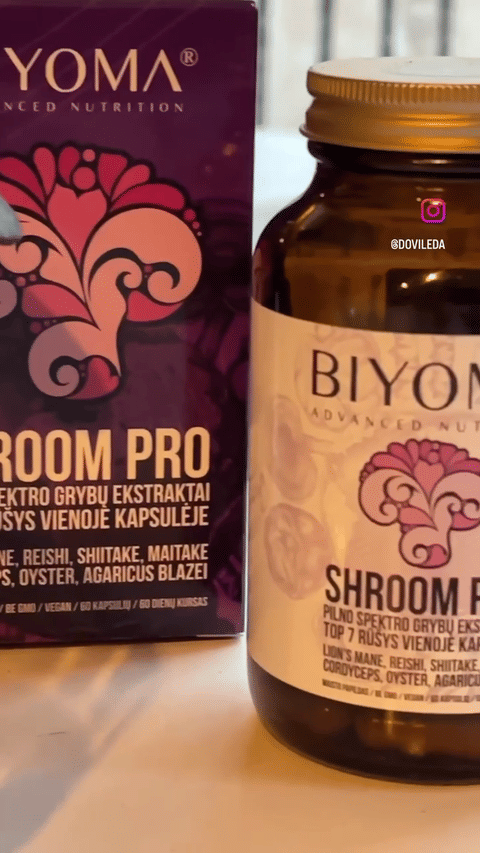 SHROOM PRO – Mano kasdienė patirtis | Atsiliepimas | BIYOMA