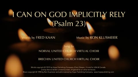 I Can on God Implicitly Rely