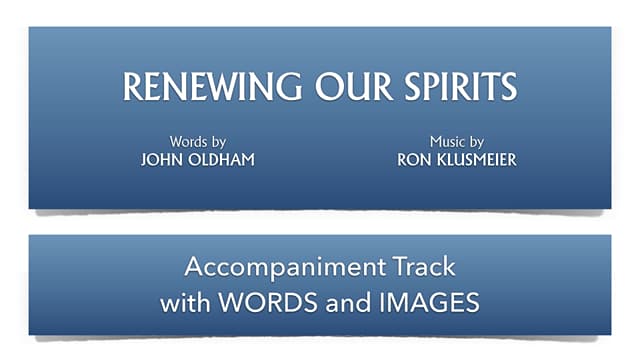 Renewing Our Spirits