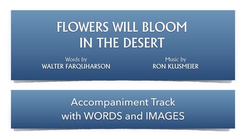 Flowers Will Bloom in the Desert 