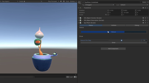 Unity Example - Starship Home Creature Eyeball Plant Editor
