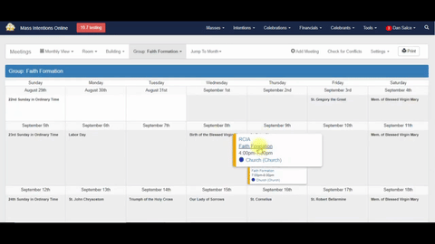 Adding, Editing, & Deleting Meetings