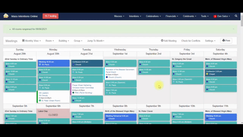 Closing Rooms & Adding Misc. Events