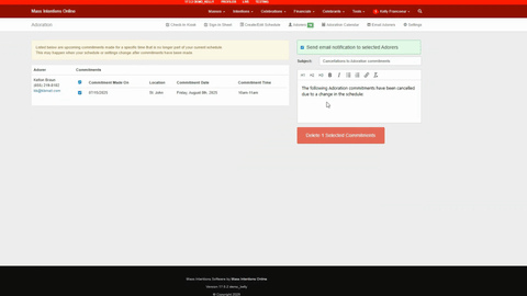 Schedule Creation & Management