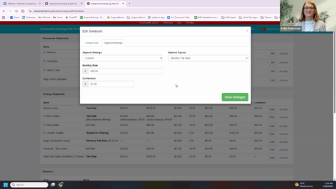Webinar:  Celebrant Scheduling & Stipend Tracking for Holy Week and Beyond