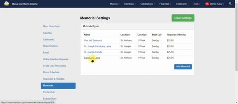 Memorials