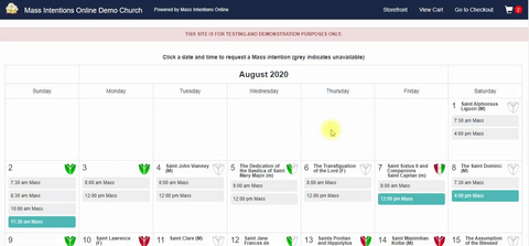 Online Intention Cart - Pay via Credit Card