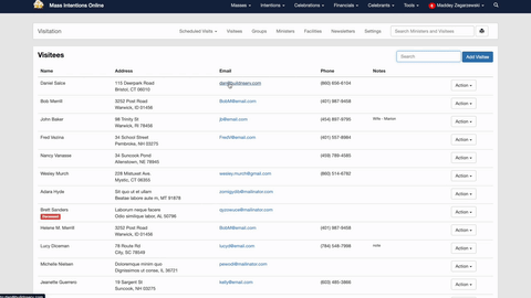 Visitation Management - Legacy Module