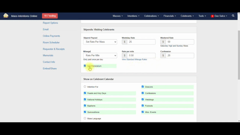 Automated Celebrant/Stipend Module Overview