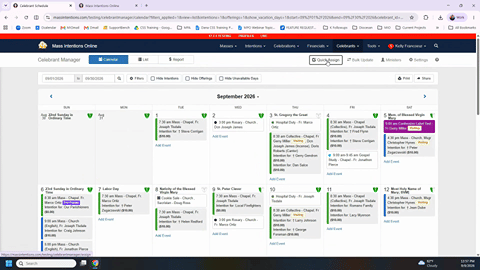 Celebrant Management Tools - overview