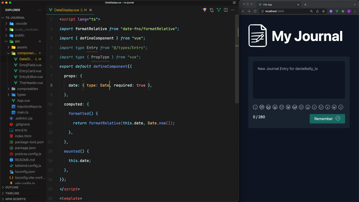 17- Using TypeScript with the Options API in Components