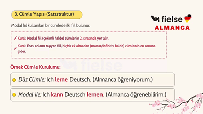 Almanca'da Modal Fiiller | können, müssen, wollen