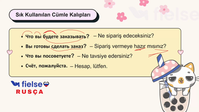 Restoran ve Kafede Sipariş Verme: “Я буду…”, Menü Terimleri 🍴˗ˏˋ☕ˎˊ˗