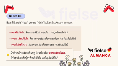 Passiv-Ersatzformen II: Edilgen Yapının Alternatifleri (-bar, -lich, -abel ve „sich lassen“ Yapısı)