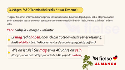 Subjektive Bedeutung der Modalverben I: Modal Fiillerin Öznel Kullanımı