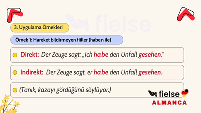 Konjunktiv I: Indirekte Rede (Vergangenheit): Geçmiş Zamanda Dolaylı Anlatım