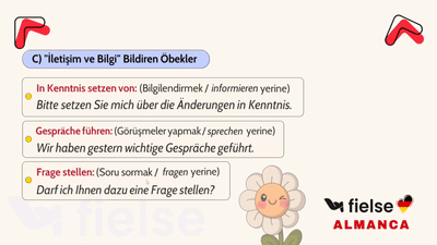 Nomen-Verb-Verbindungen (Funktionsverbgefüge): Kalıplaşmış İsim-Fiil Öbekleri