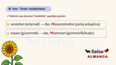 Wortbildung von Nomen und Adjektiven - İleri Seviye Kelime Türetme Mantığı