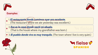 Relative Pronouns: Que, Quién, Dónde 🔗