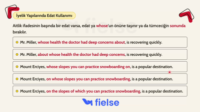 Relative Clauses: İkinci Bölüm ve Non-Defining Yapılar 🔗