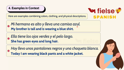 Spanish Colors, Clothing, and Describing People