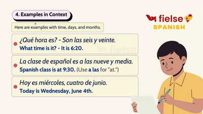 Telling Time, Days, and Months in Spanish ⏰