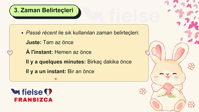 Yeni Olayları Anlatma – Passé Récent (venir de + infinitif)