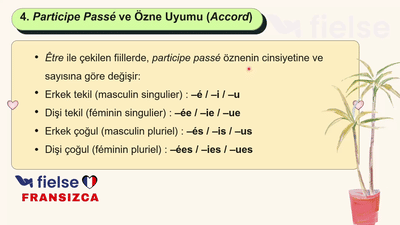 Être ile Geçmiş Zaman Kullanımı – Passé Composé 