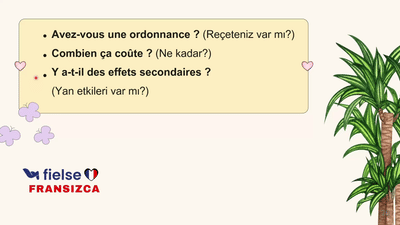 Küçük Kazalar, Sağlık Sorunları ve Eczanede İletişim – avoir mal à, devoir, présent 💊 🤕