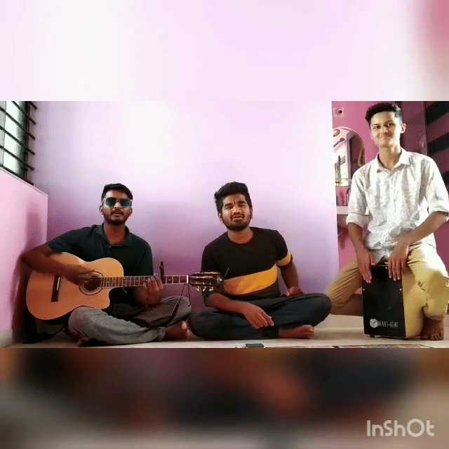 When voice, tune and beats meet... @miganeshmw @shreyas_dhanakshirur & meChorus partners