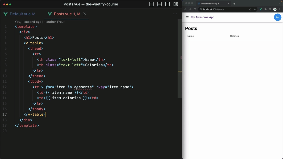 4. The Table Component and Some CSS Utilities