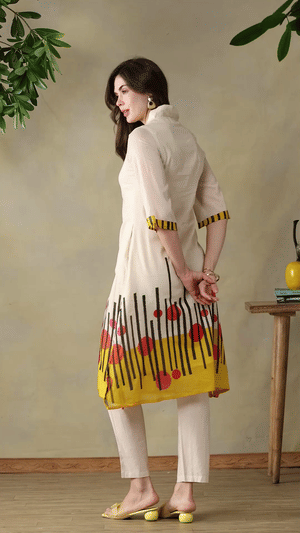 Mamicha Cream Kurta Set