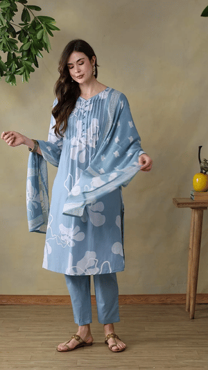 Mamicha Teal Ethnic Set