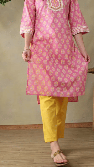 Mamicha Pink Ethnic Set