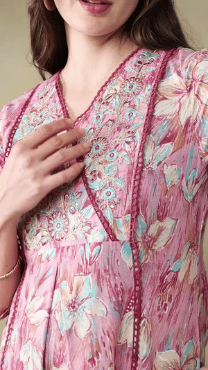 Mamicha Pink Ethnic Set