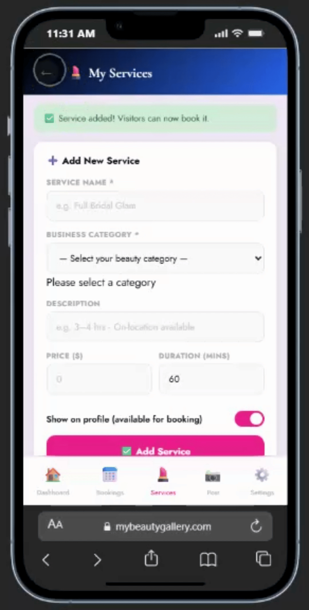 How to add new service 2