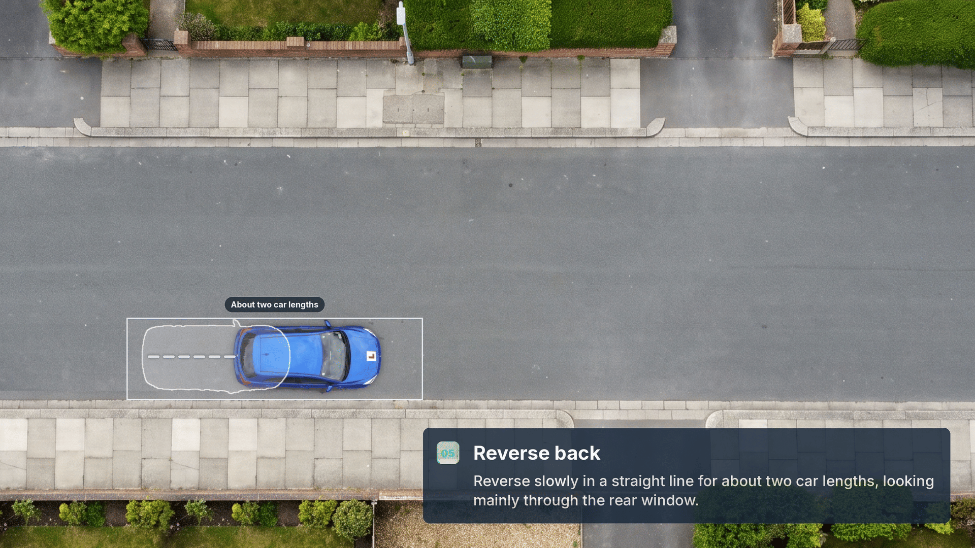 Pull up on the right driving test manoeuvre