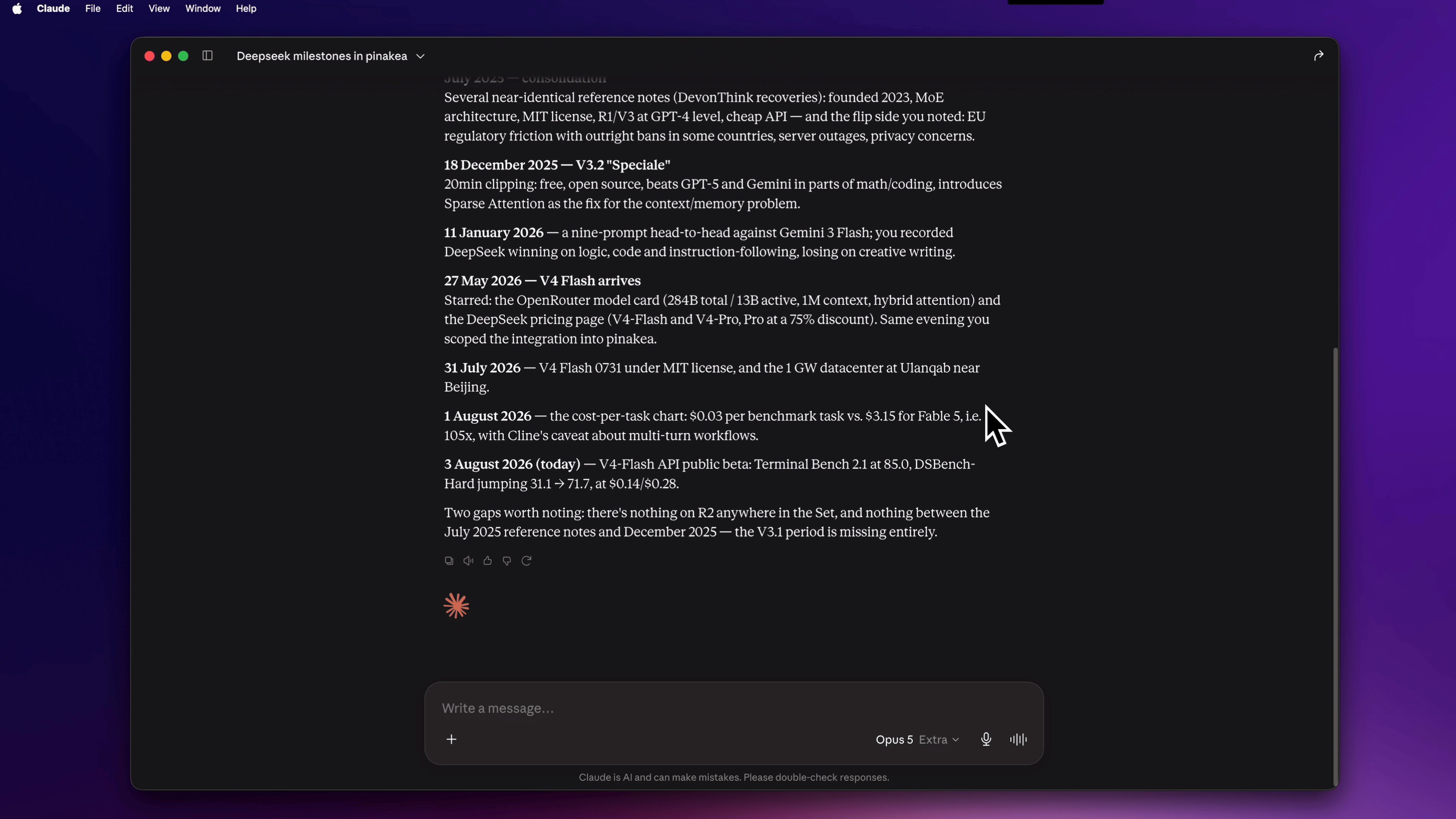 43k+ items. One question: “What do I know about DeepSeek?” preview